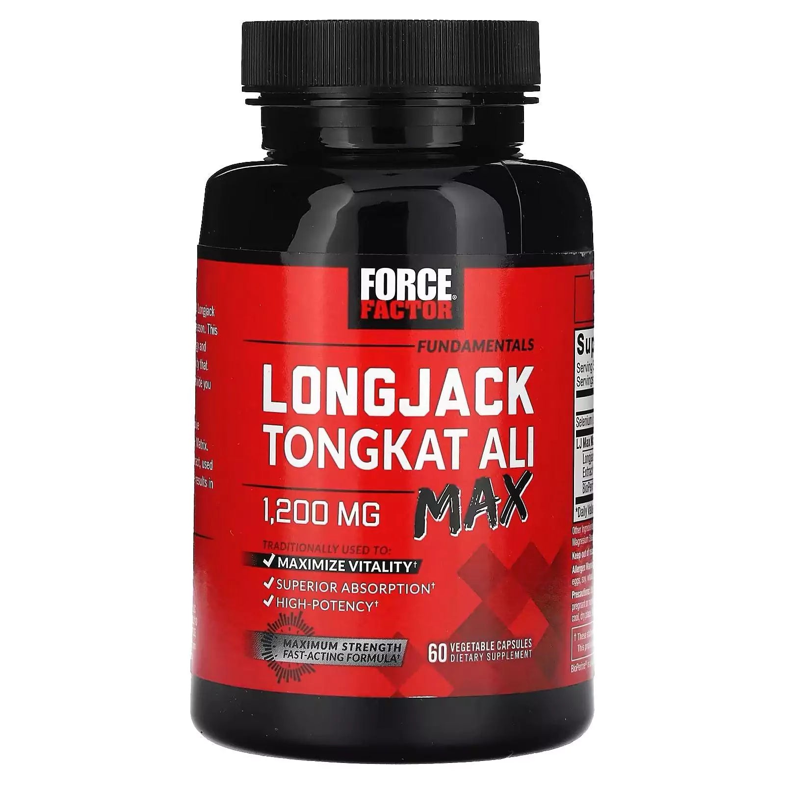 Force Factor, Longjack Tongkat Ali, 500mg,1200mg