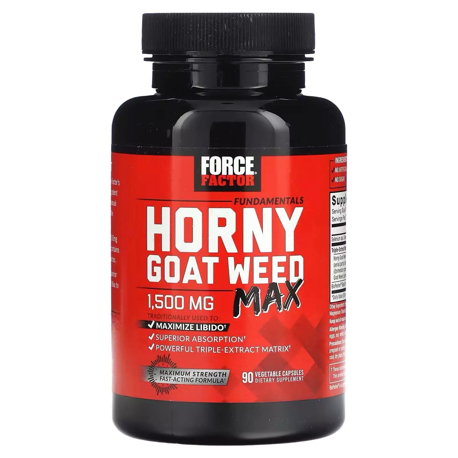 Force Factor, Horny Goat Weed, 60 Capsules