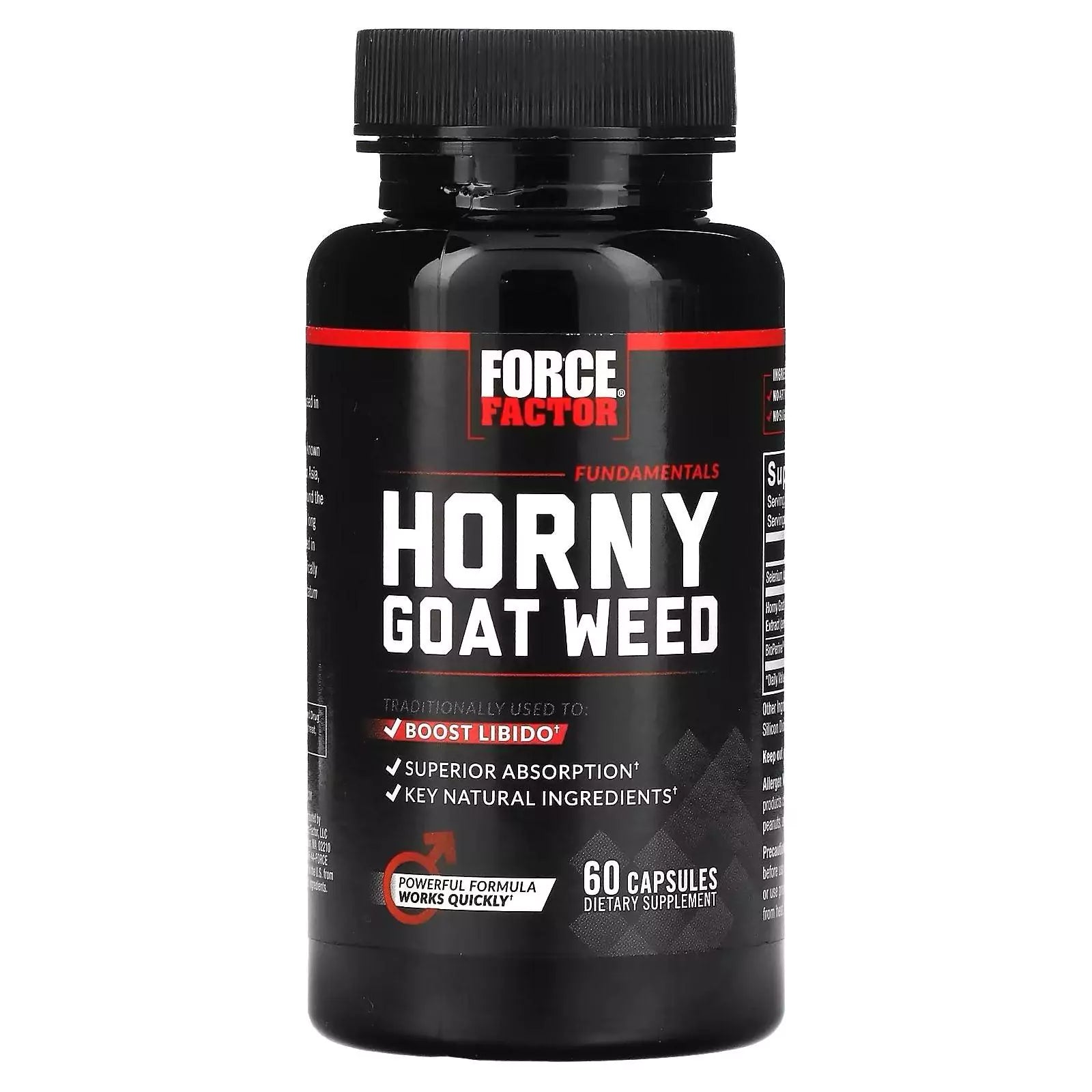 Force Factor, Horny Goat Weed, 60 Capsules