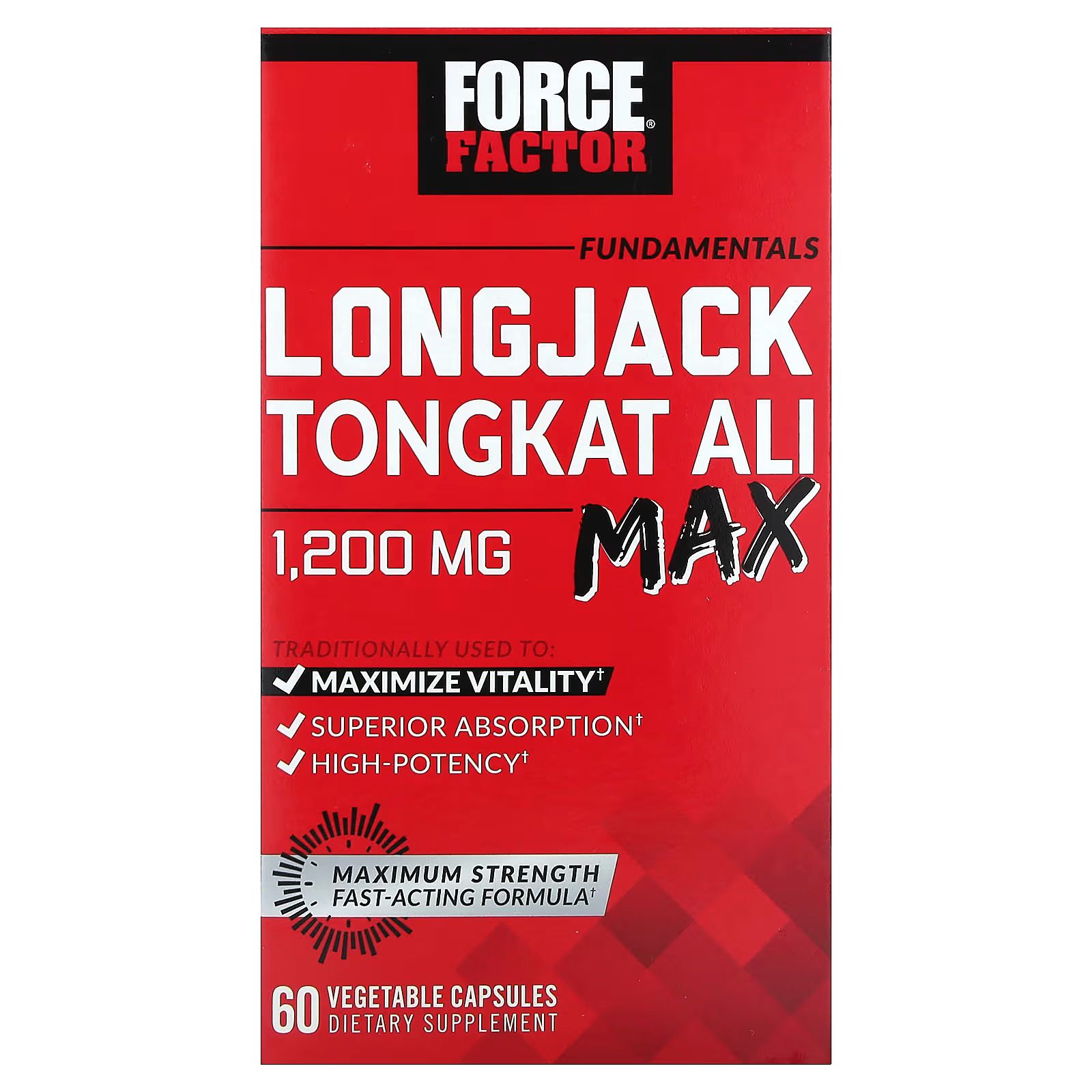Force Factor, Longjack Tongkat Ali, 500mg,1200mg