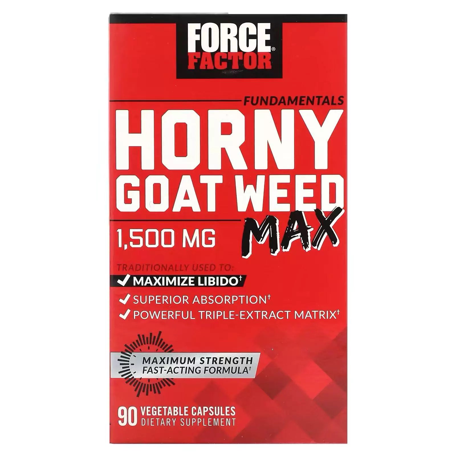 Force Factor, Horny Goat Weed, 60 Capsules